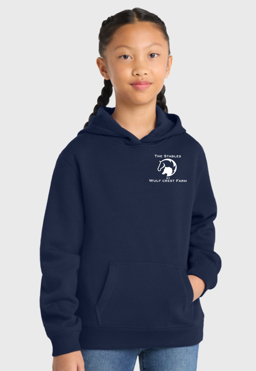 The Stables at Wulf Crest Farm Sport-Tek® Hooded Sweatshirt - Ladies, Mens, + Youth Sizes