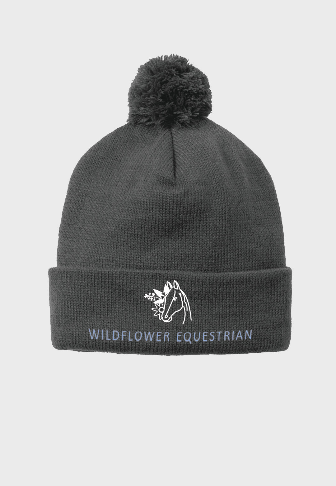 Wildflower Equestrian SPORT-TEK ® SOLID POM POM BEANIE, 2 Color Options