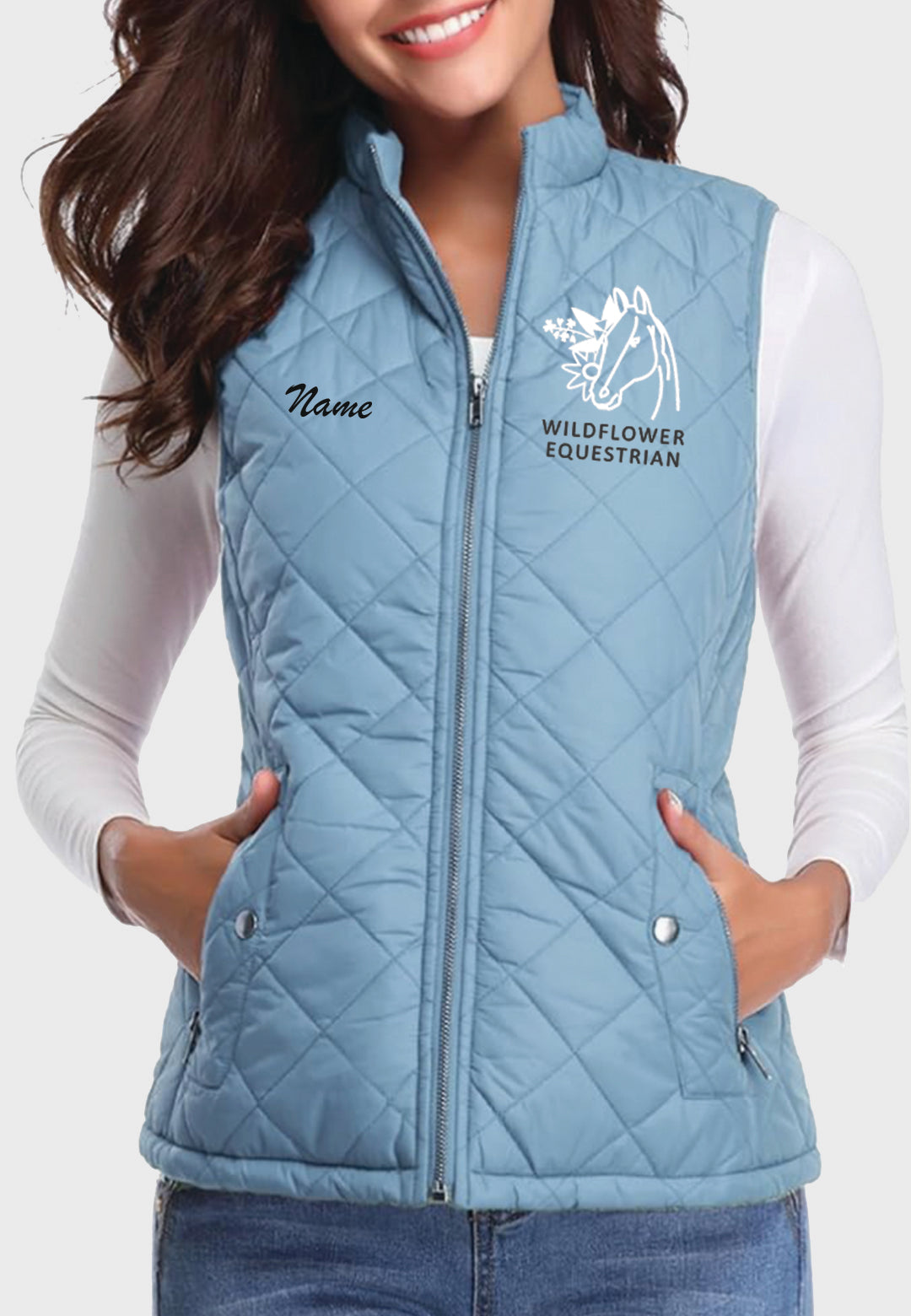 Wildflower Equestrian Fuinloth Women's Quilted Vest, 2 Color Options