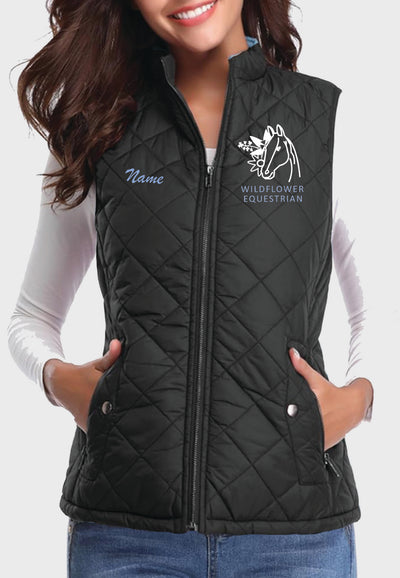 Wildflower Equestrian Fuinloth Women's Quilted Vest, 2 Color Options