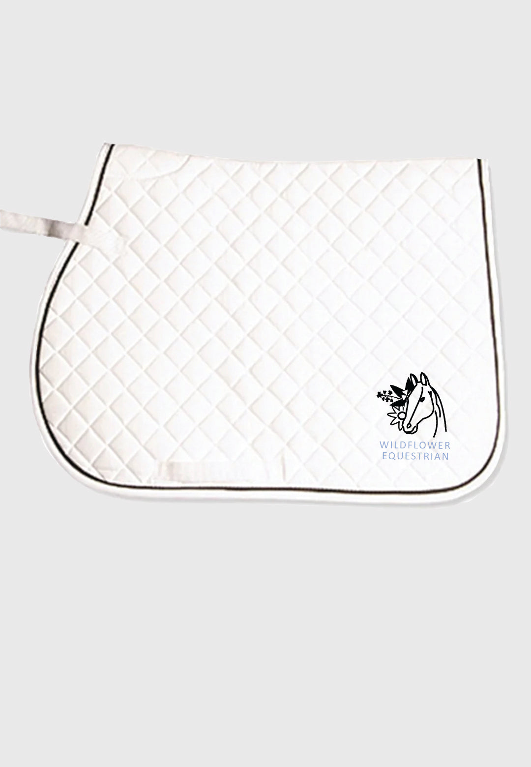Wildflower Equestrian Jacks Imports All-Purpose Saddle Pad, 2 Piping Color Options