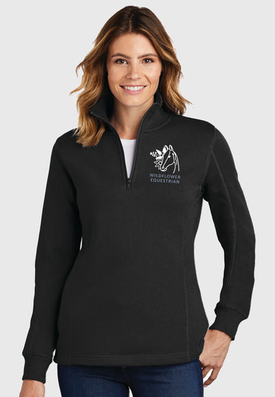 Wildflower Equestrian Sport-Tek® Ladies 1/4-Zip Sweatshirt, 2 Color Options