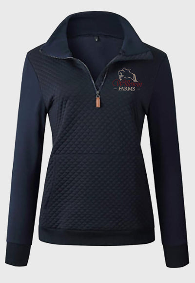 Willowin Farms BTFBM Ladies Quilted 1/4 Zip Sweatshirt, 3 Color Options