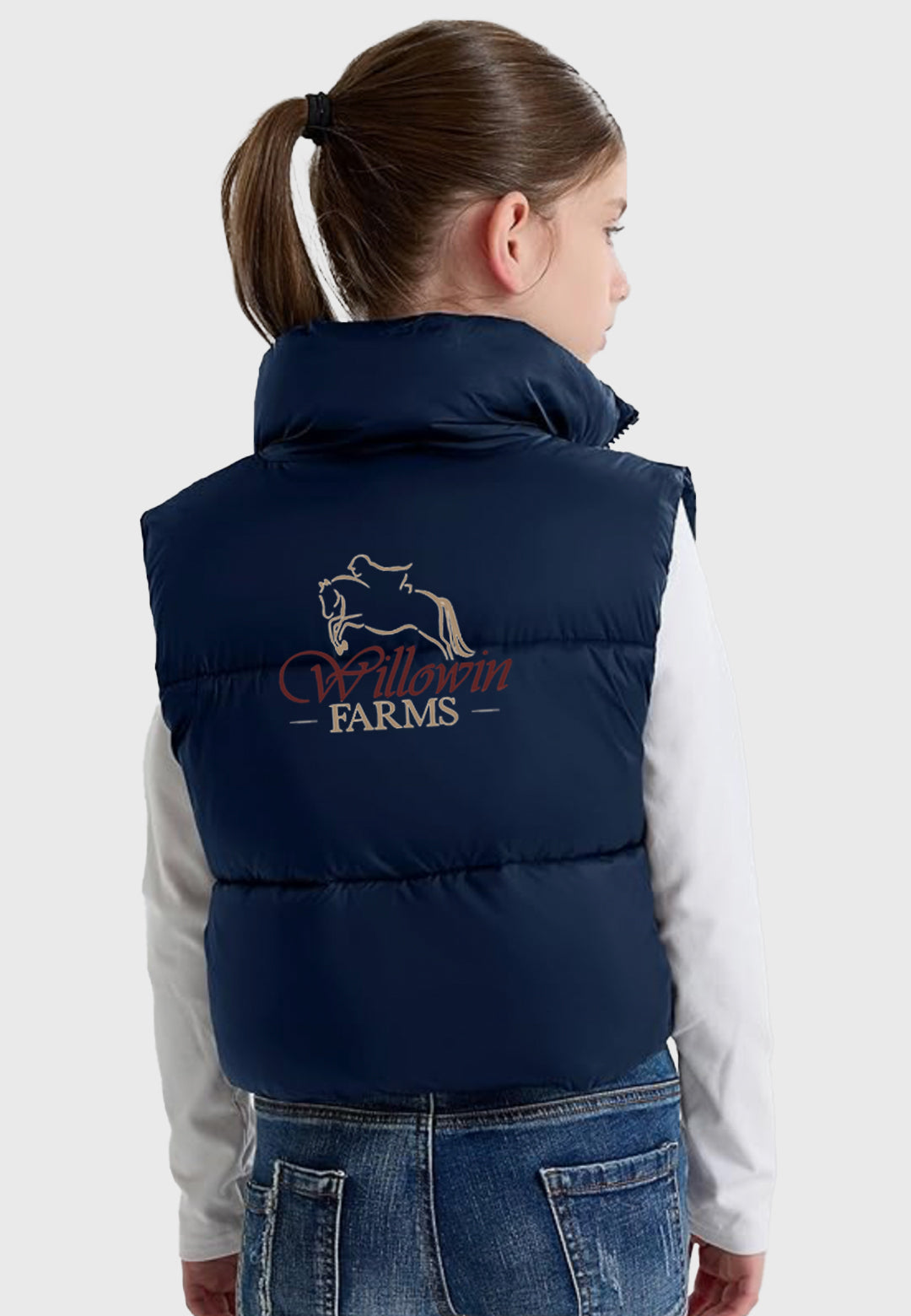 Willowin Farms Maoo Garden Girls Cropped Lightweight Puffer Vest