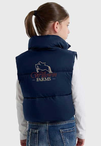 Willowin Farms Maoo Garden Girls Cropped Lightweight Puffer Vest