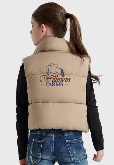 Willowin Farms Maoo Garden Girls Cropped Lightweight Puffer Vest