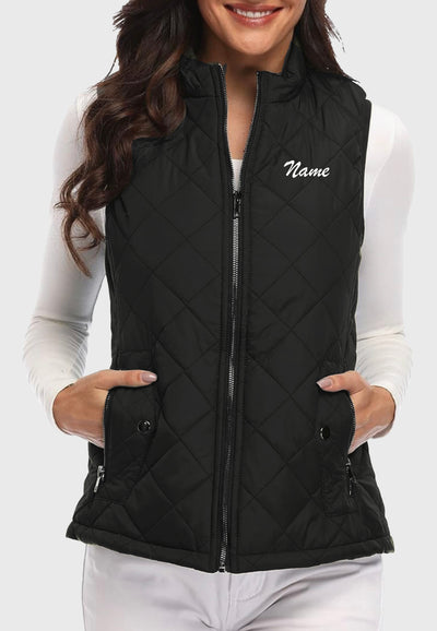 White Horse Equestrian Fuinloth Women's Quilted Vest, 2 Color Options