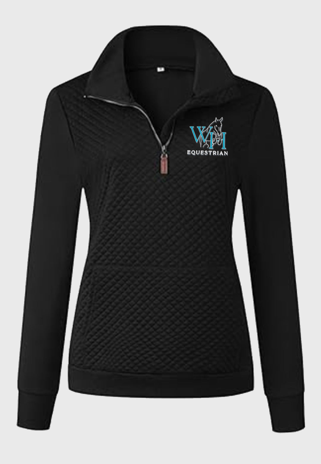White Horse Equestrian BTFBM Ladies Quilted 1/4 Zip Sweatshirt, 2 Color Options