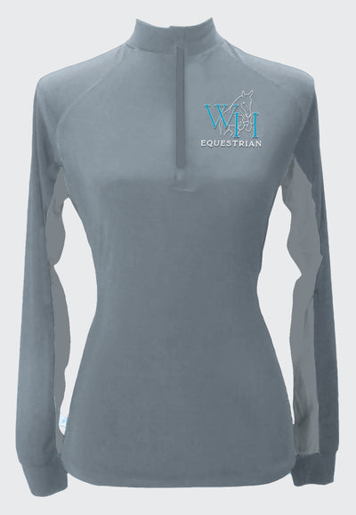 White Horse Equestrian Long Sleeve Custom Sun Shirt, Adult + Youth Sizes, 3 Color Options