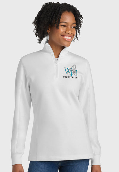 White Horse Equestrian Sport-Tek® Ladies 1/4-Zip Sweatshirt, 2 Color Options