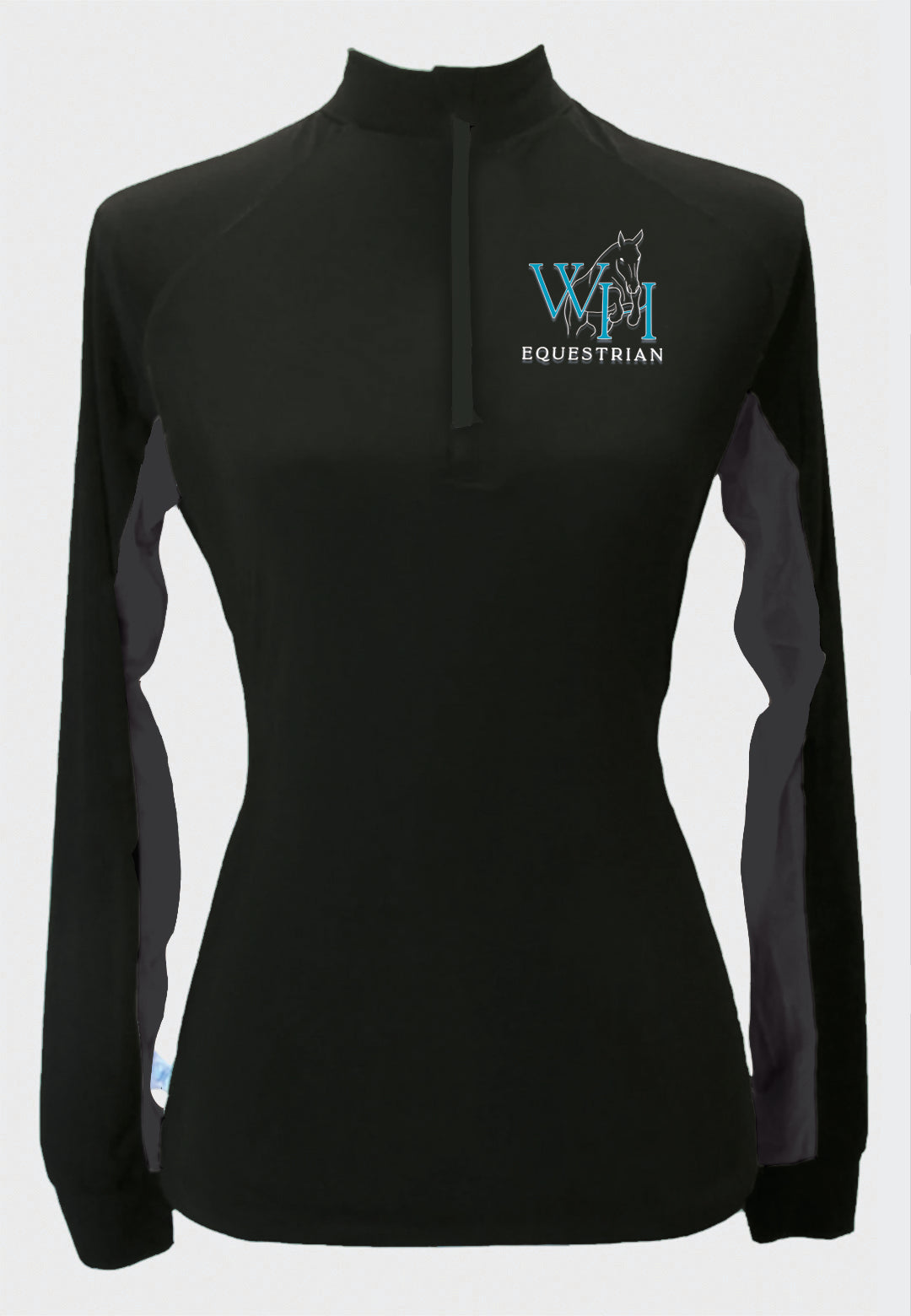 White Horse Equestrian Long Sleeve Custom Sun Shirt, Adult + Youth Sizes, 3 Color Options