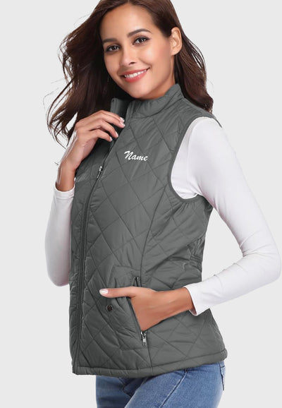 White Horse Equestrian Fuinloth Women's Quilted Vest, 2 Color Options