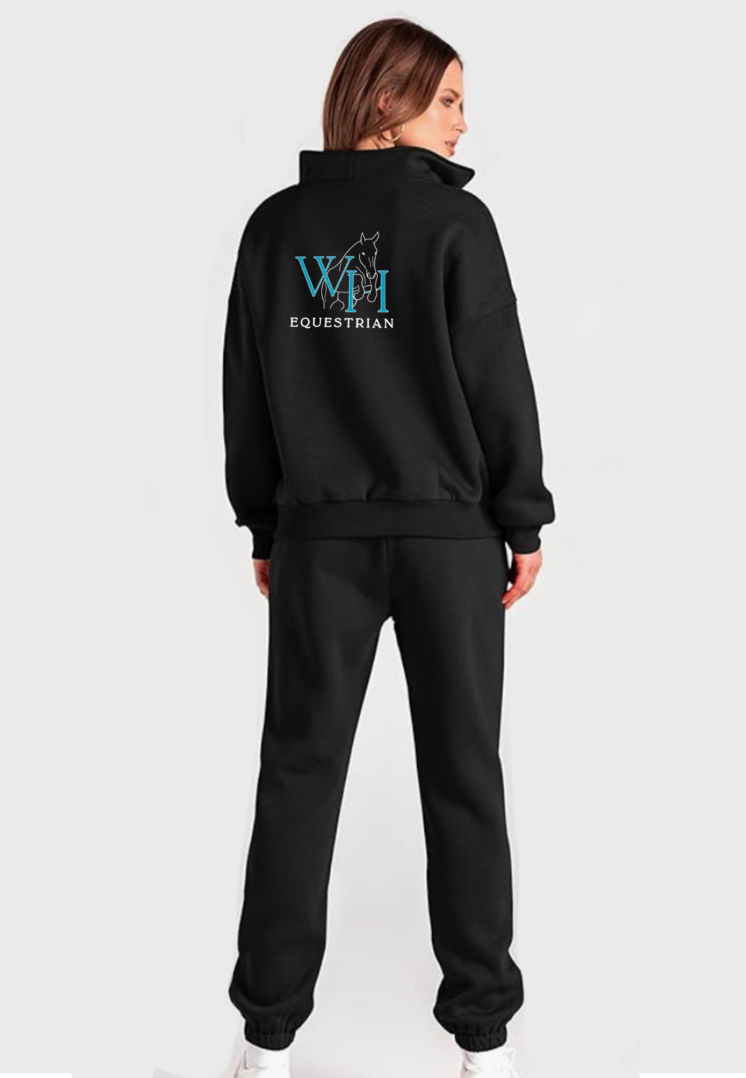 White Horse Equestrian BTFBM 2-PIECE LOUNGE HOODIE OVERSIZED SWEATSUIT SET