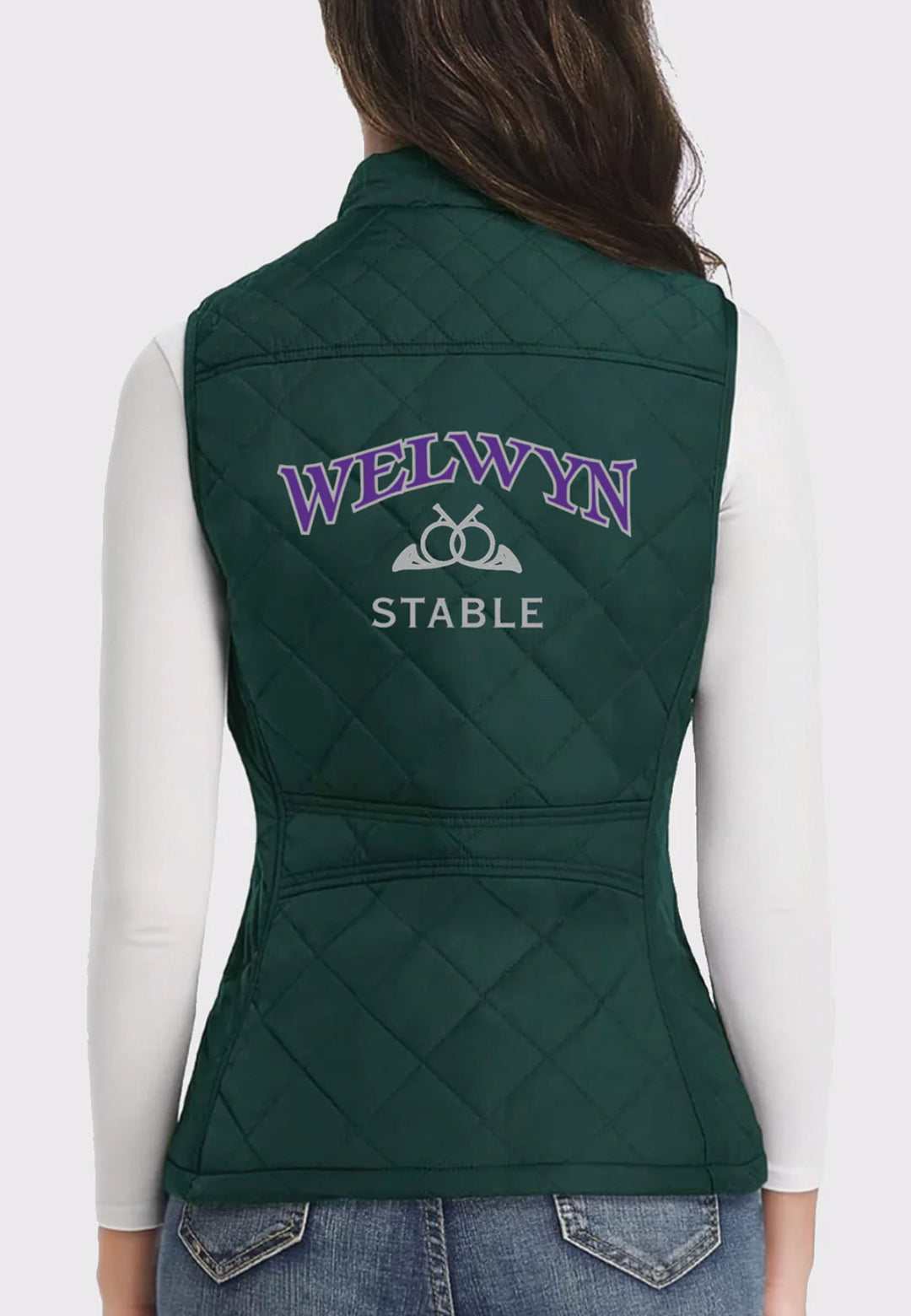 Welwyn Stable LONGKING Ladies Lightweight Quilted Vest, 2 Color Options