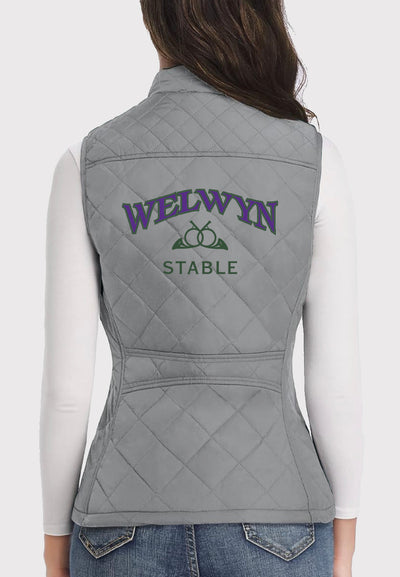 Welwyn Stable LONGKING Ladies Lightweight Quilted Vest, 2 Color Options