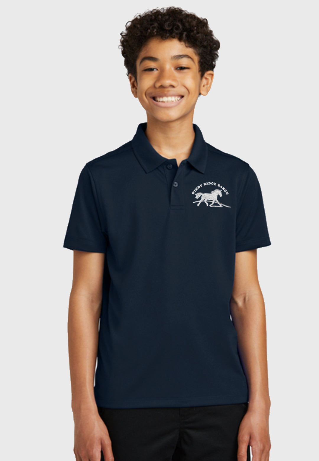 Windy Ridge Ranch Port Authority® Dry Zone® UV Micro-Mesh Polo, Youth ...