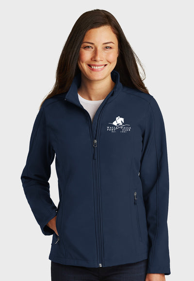 Walla Walla Pony Club Port Authority® Core Navy Soft Shell Jacket - Men's/Ladies/Youth, 2 Color Options