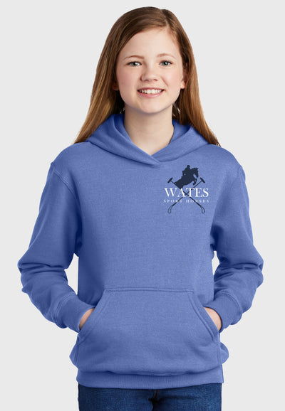 Wates Sport Horses Port & Company® Essential Fleece Pullover Hooded Sweatshirt, Youth Sizes, 2 Color Options