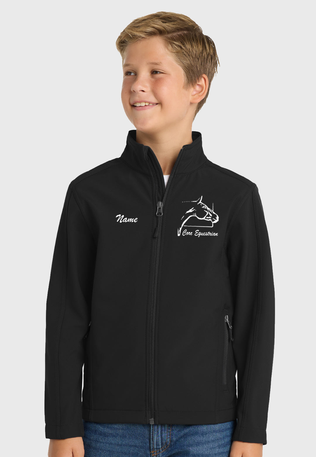 Core Equestrain Port Authority® Youth Core Soft Shell Jacket