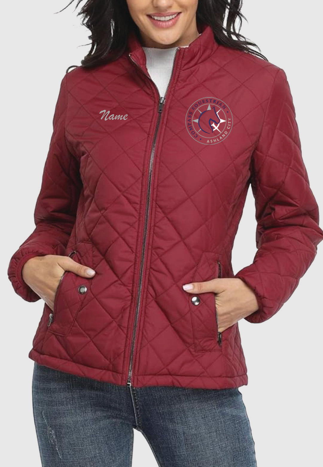 Compass Equestrian PEIQI Women's Quilted Jacket, 2 Color Options