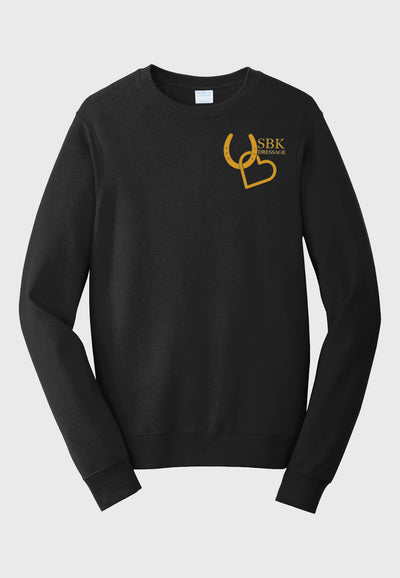SBK Dressage Port & Company® Fan Favorite™ Fleece Crewneck Sweatshirt, 2 Color Options