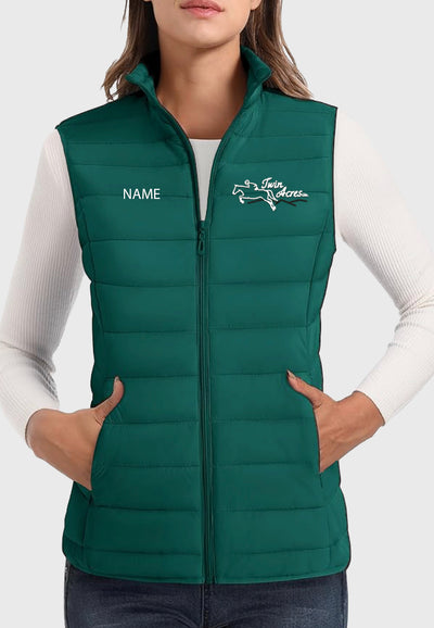 Twin Acres MAGCOMSEN Lightweight Women's Puffer Vest, 2 Color Options