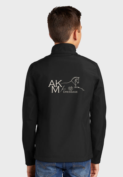 AKM Dressage Port Authority® Youth Core Soft Shell Jacket - Black