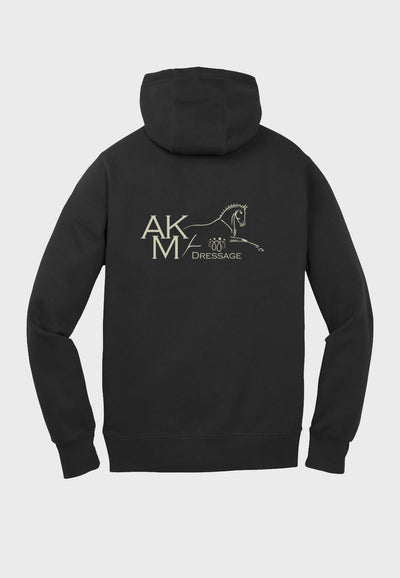 AKM Dressage Sport-Tek®  Black Hooded Sweatshirt - Adult + Youth Sizes
