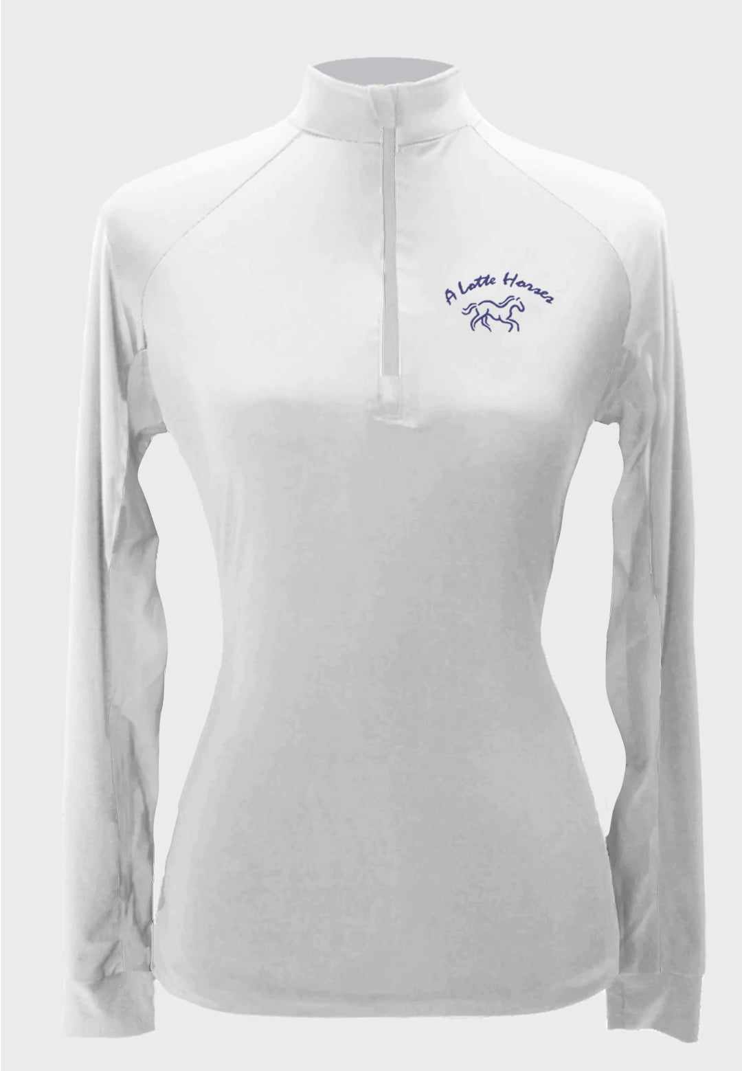 A Lotte Horses White Custom Sun Shirt  - Adult and Youth Sizes