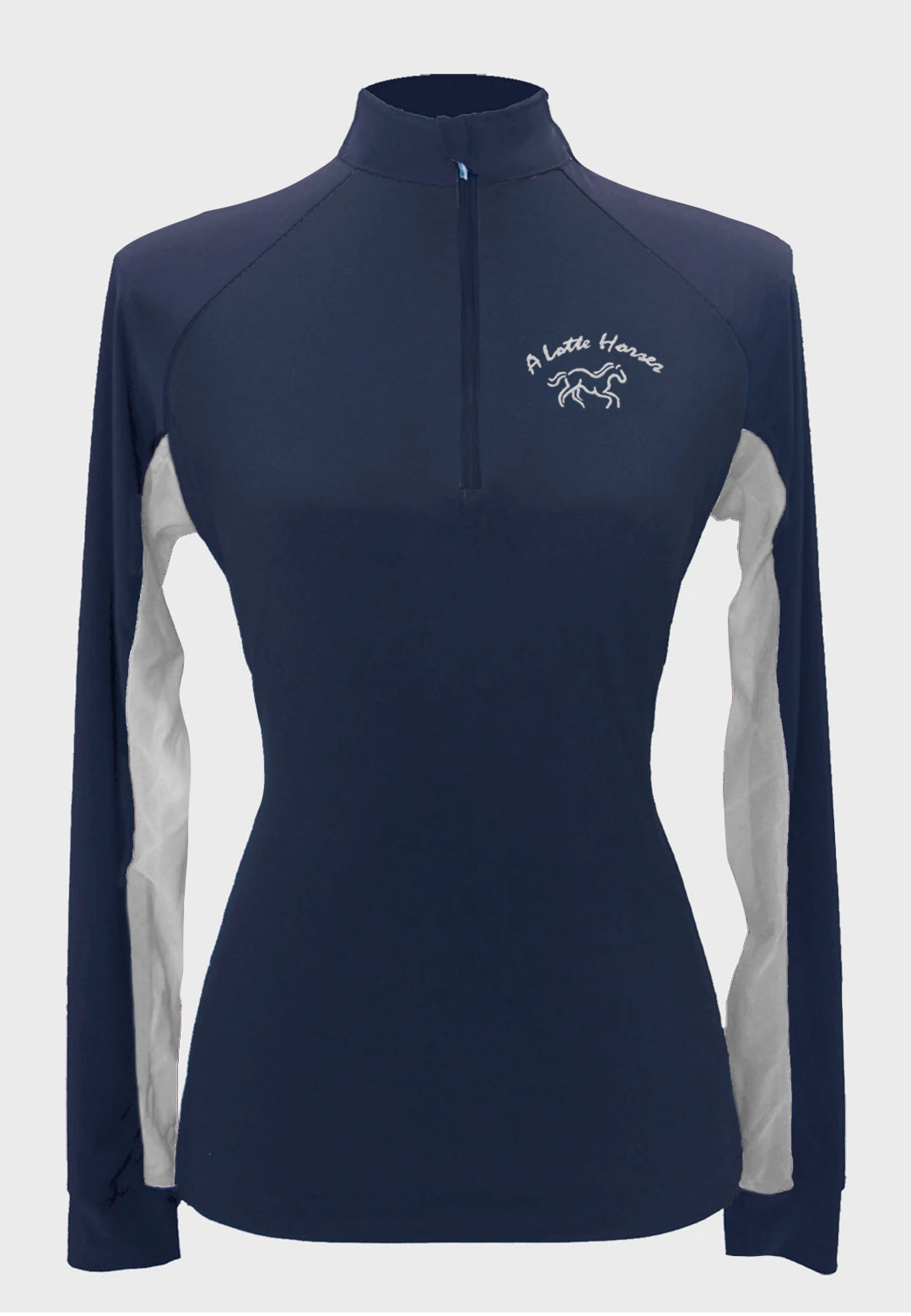A Lotte Horses Navy Custom Sun Shirt  - Adult and Youth Sizes