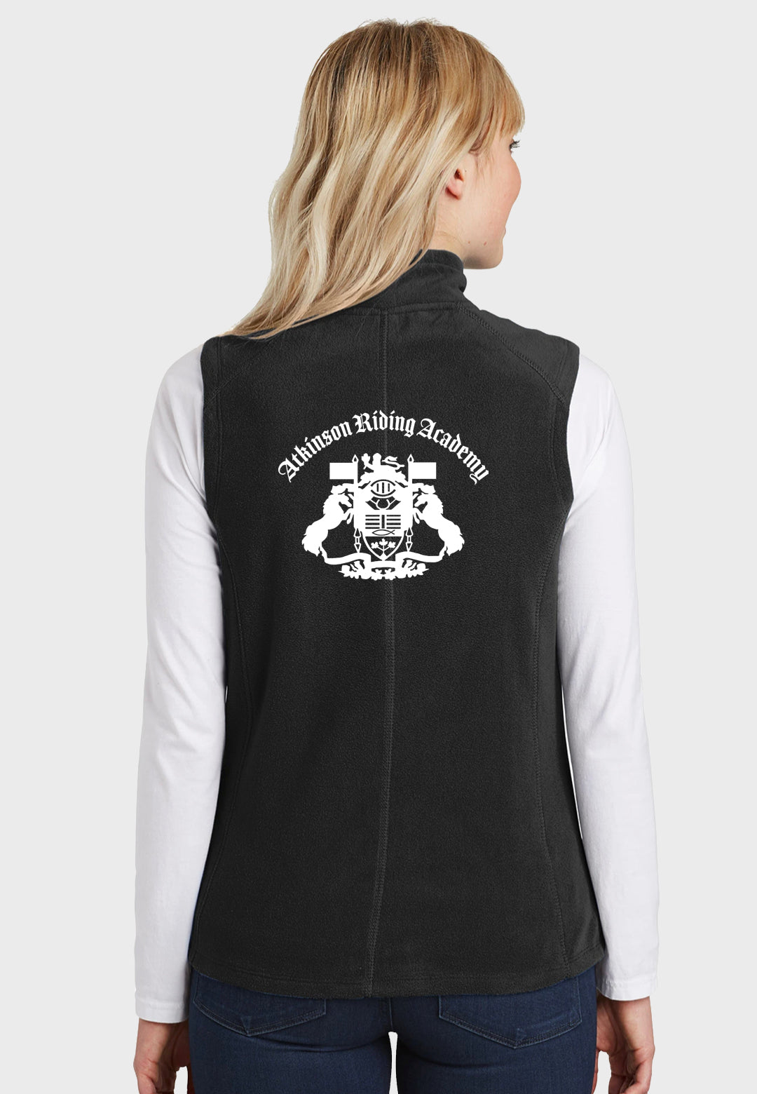 Atkinson Riding Academy Ladies + Mens Port Authority® MicroFleece Vest - Black