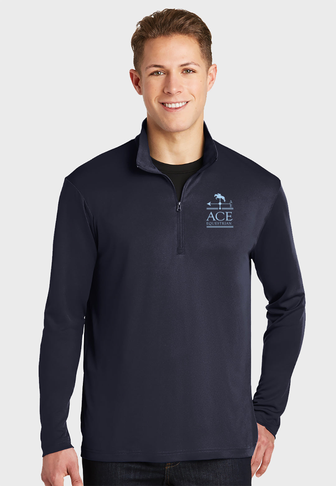 Ace Equestrian Sport-Tek® Mens PosiCharge® Competitor™ 1/4-Zip Pullover - 3 Color Choices