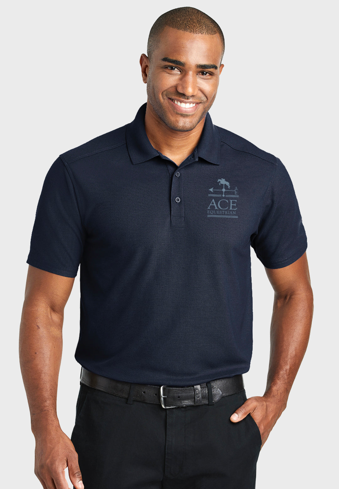 ACE Equestrian Mens EZPerformance ™ Pique Polo - 2 Color Options