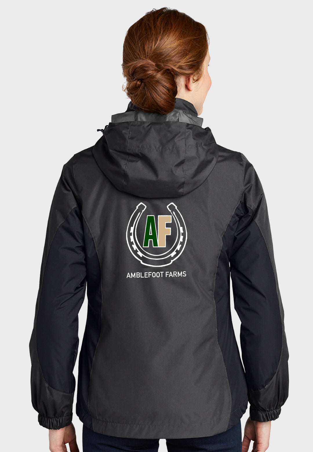 Amblefoot Farms Port Authority® Ladies Colorblock 3-in-1 Jacket - Black