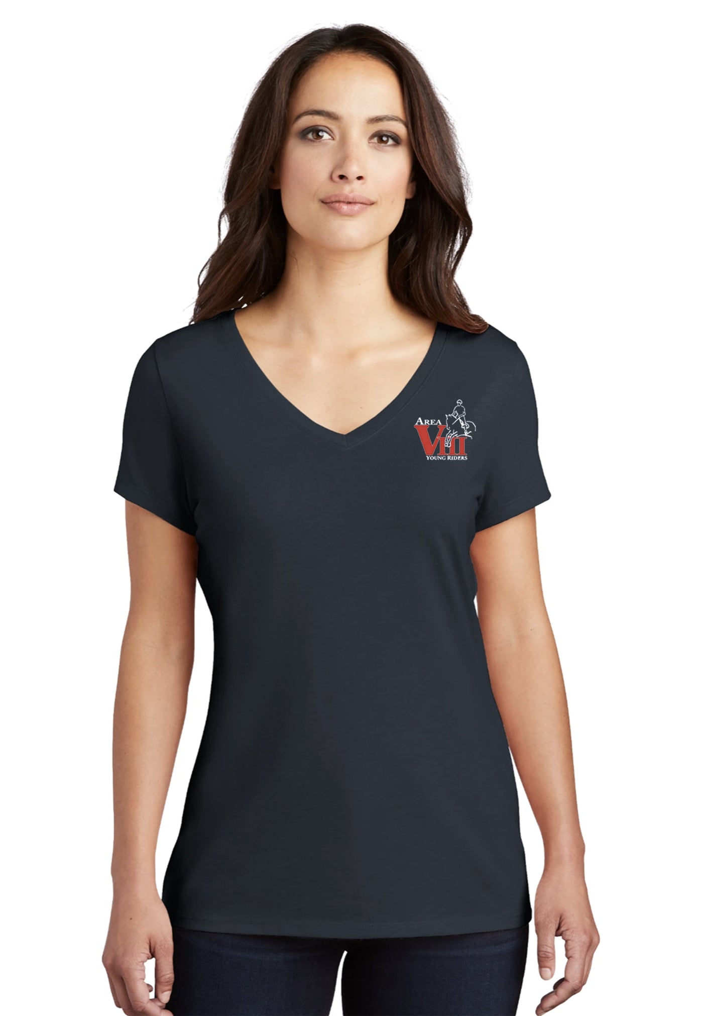 Area 8 Young Riders District ® Women’s Perfect Tri ® V-Neck Tee - Navy or Red