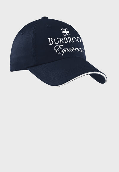 Burbrook Equestrian Port Authority® Sandwich Bill Cap with Striped Closure - 2 Color options