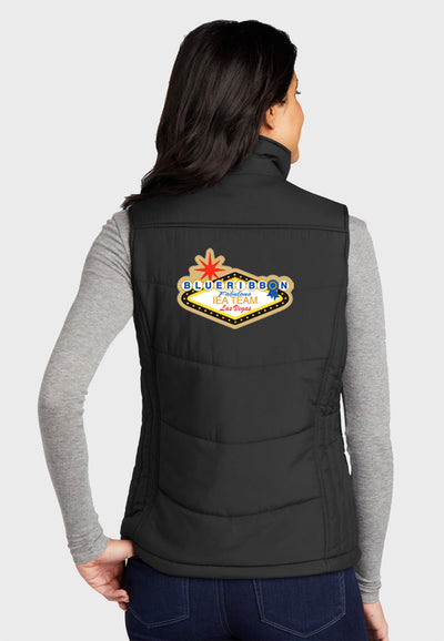 BRHJD Ladies Port Authority® Puffy Vest (multiple logo choices) - Black