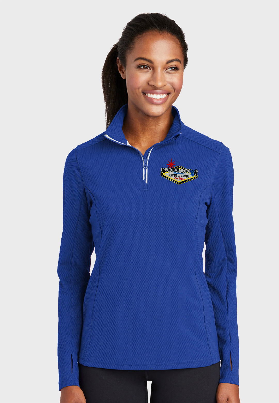 BRHJD Sport-Tek® Sport-Wick® Ladies Textured 1/4-Zip Pullover - 2 Logo + Color Choices
