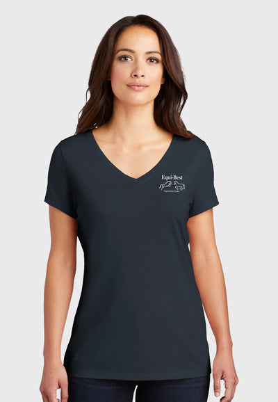 Equi-Best District ® Women’s Perfect Tri ® V-Neck Tee - Navy or White