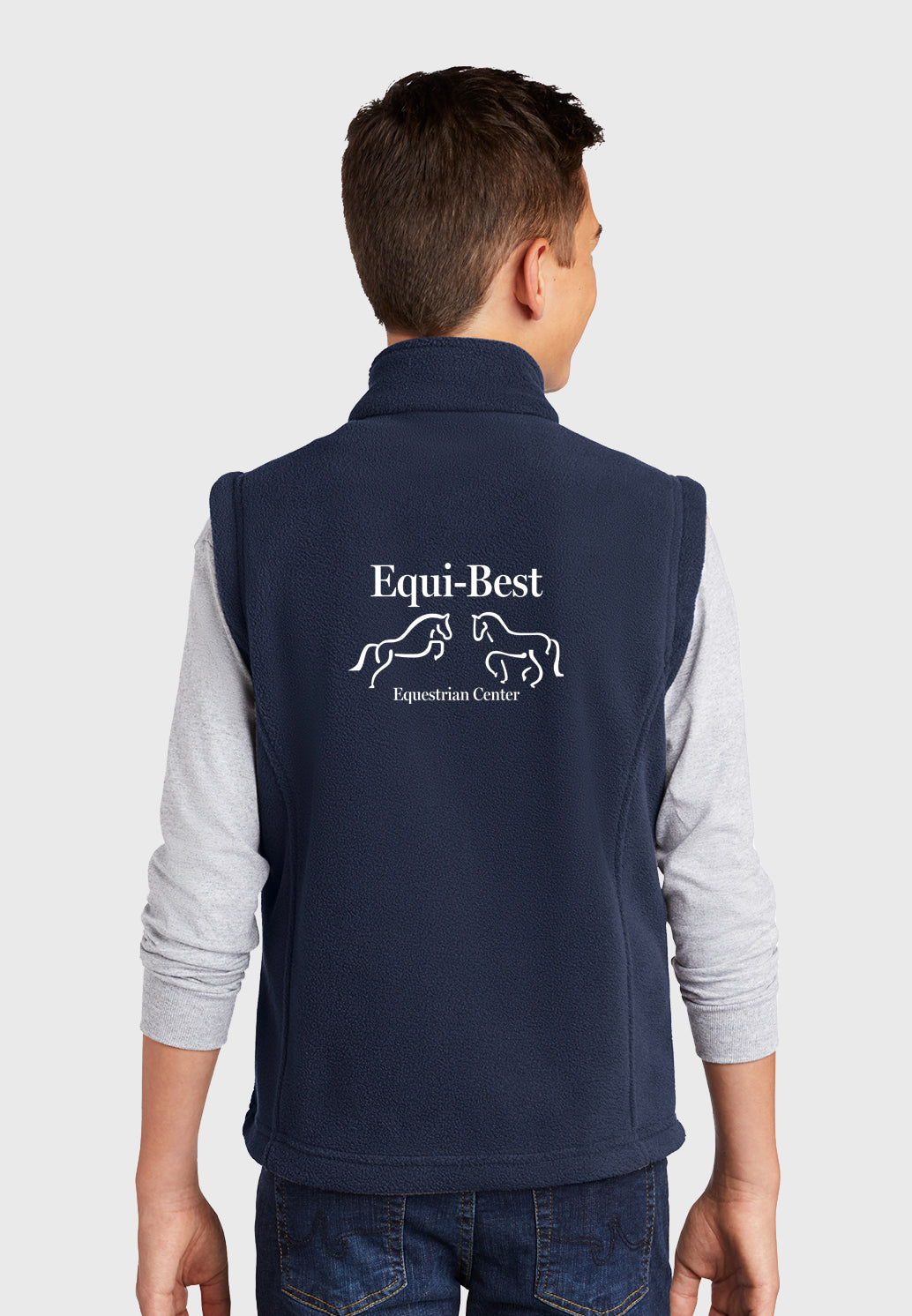 Elvenstar Equi-Best Port Authority® Youth Fleece Vest - Navy