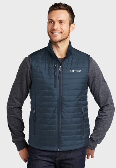 Conner Combined Training Port Authority® Packable Puffy Vest - Ladies + Mens Styles, Navy