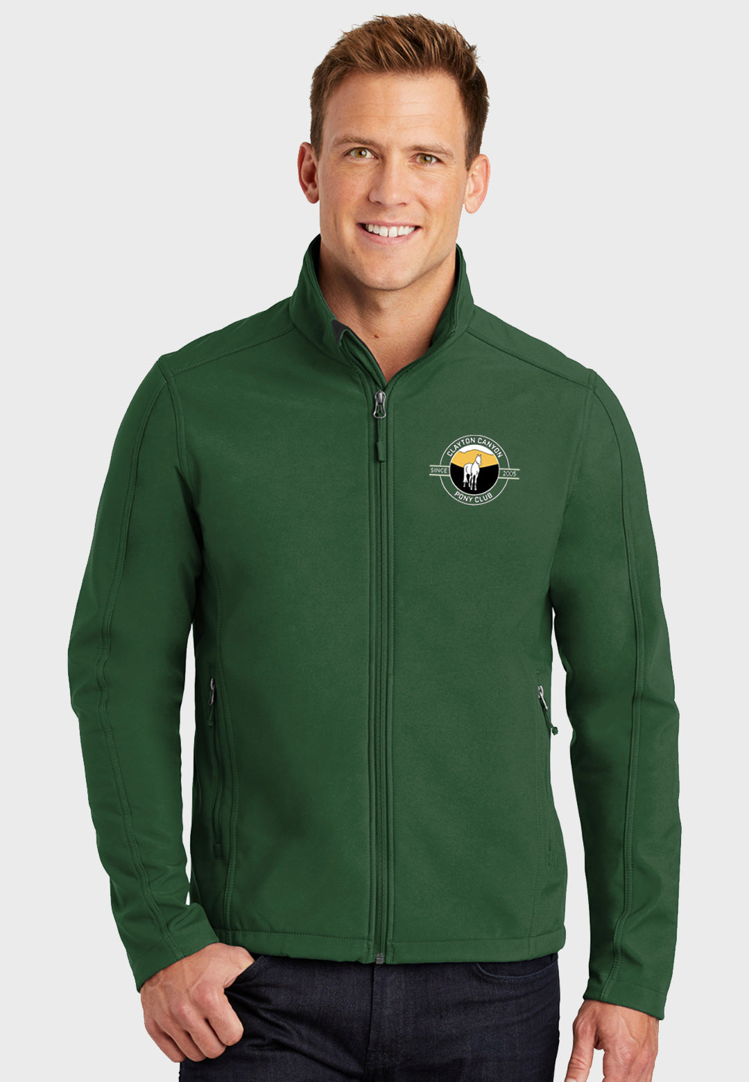 Clayton Canyon Pony Club Port Authority® Mens Core Soft Shell Jacket - Forest Green