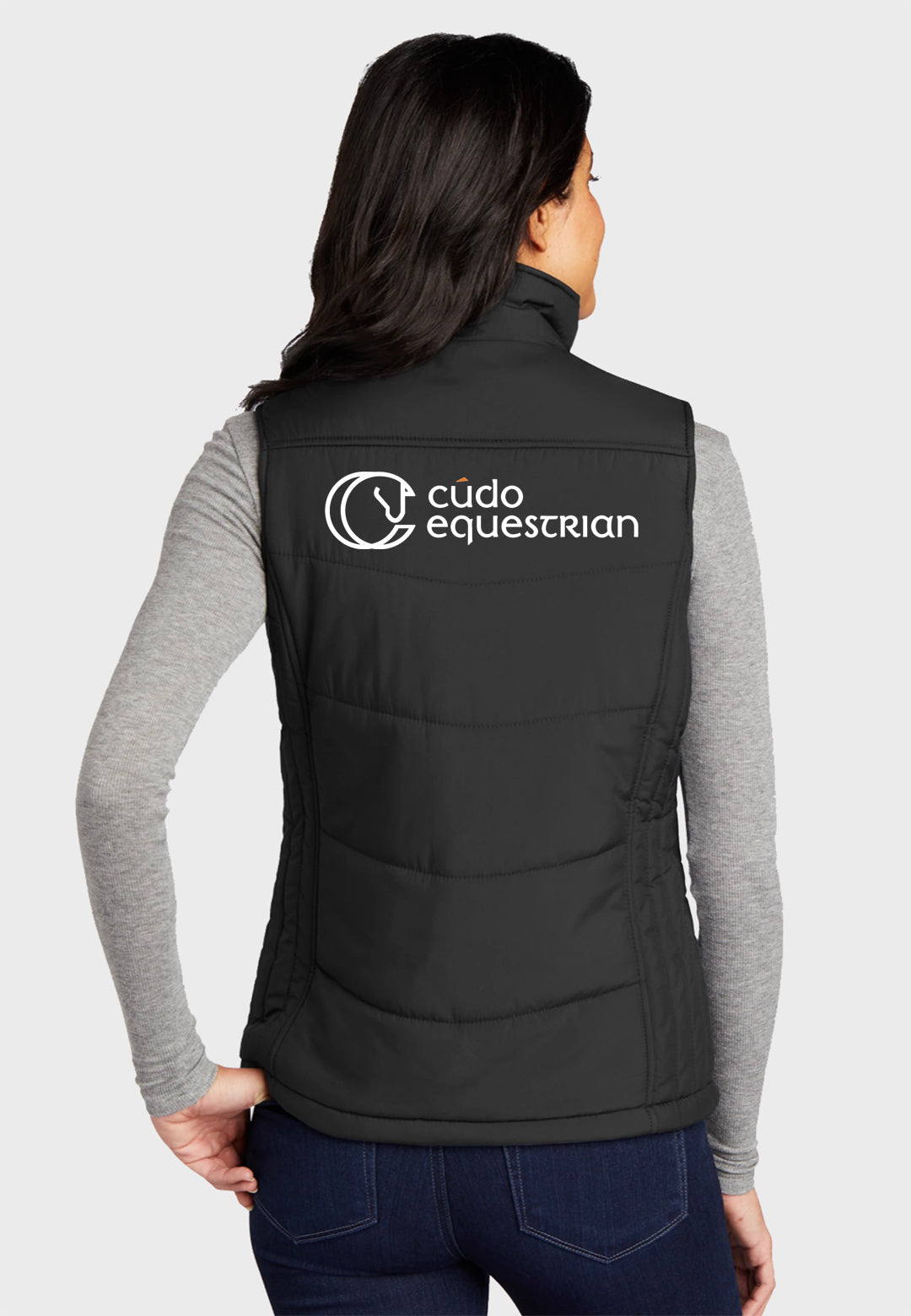 Cudo Equestrian Port Authority® Puffy Vest - Black/ Ladies + Mens Styles