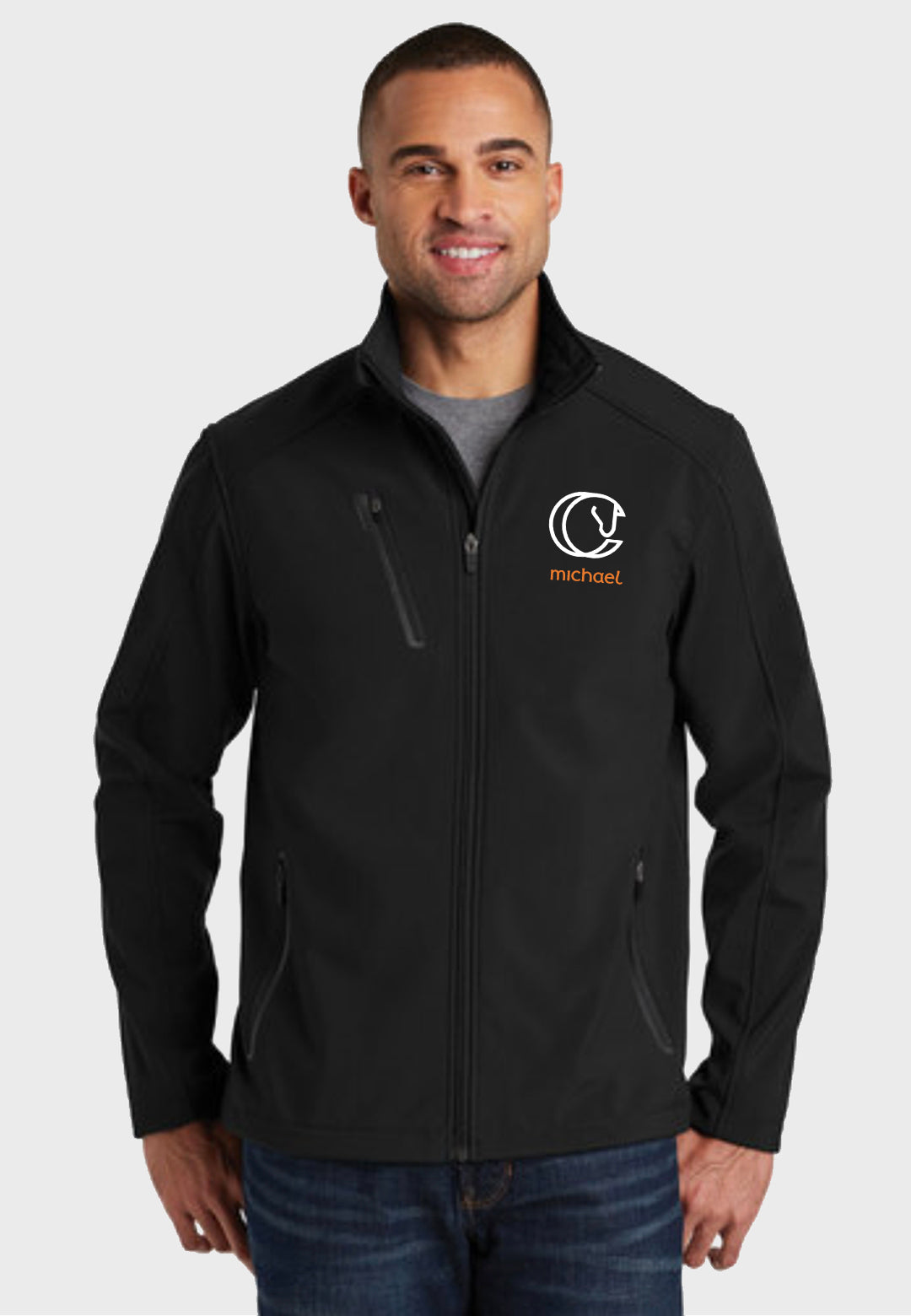 Cudo Equestrian Port Authority® Welded Mens Soft Shell Jacket - Black