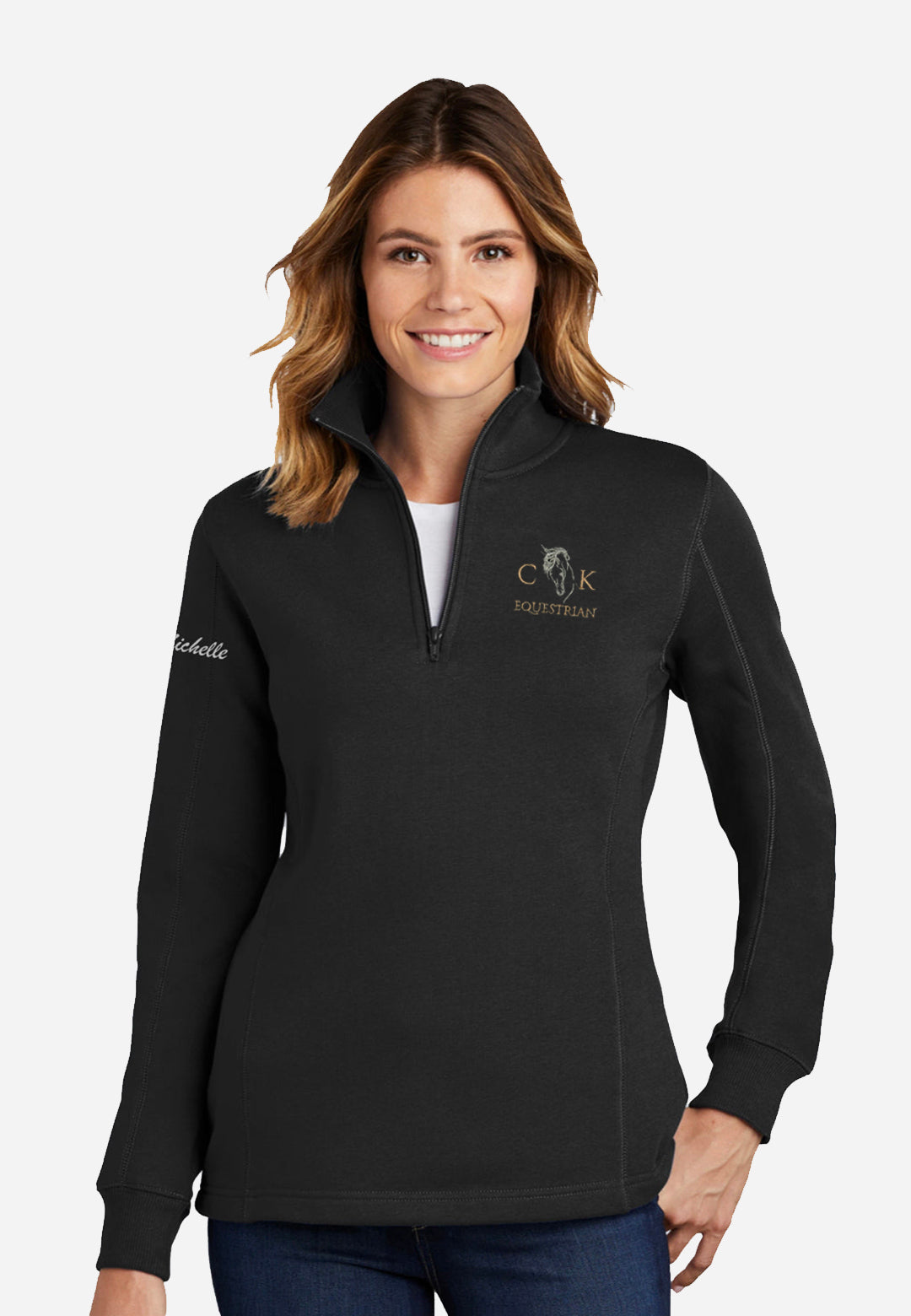 CK Equestrian Sport-Tek® Ladies 1/4-Zip Sweatshirt