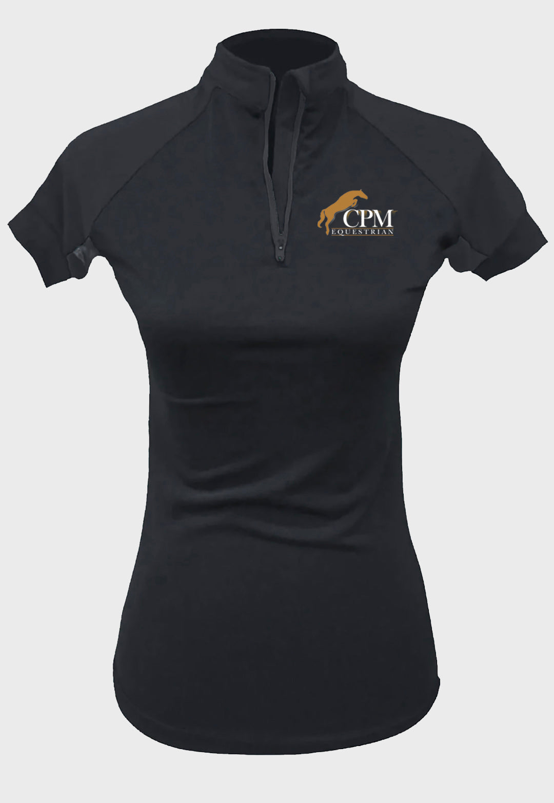 CPM Equestrian Short Sleeve Custom Black Sun Shirt    Adult + Youth Sizes