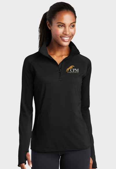 CPM Equestrian Sport-Tek® Ladies Sport-Wick® Stretch 1/2-Zip Pullover - 2 Color Options