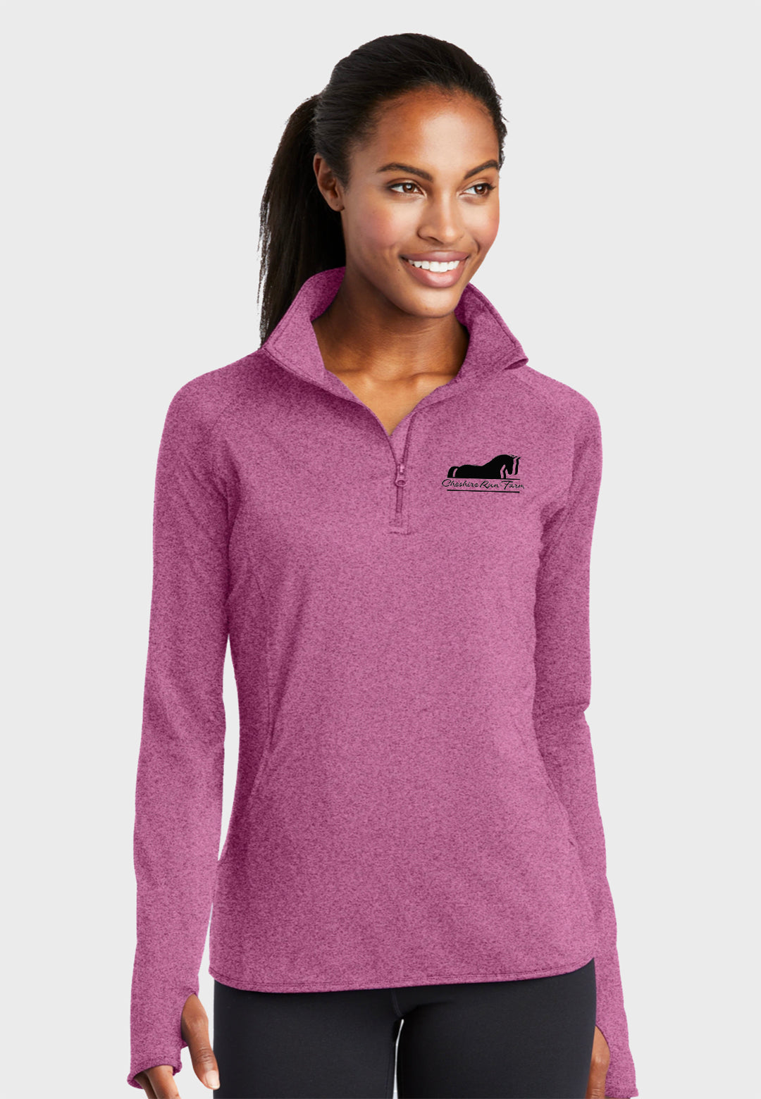 Cheshire Run Farm Sport-Tek® Ladies Sport-Wick® Stretch 1/2-Zip Pullover