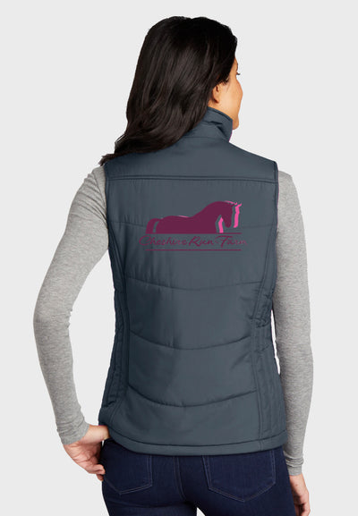 Cheshire Run Farm Port Authority® Ladies Puffy Vest - Dark Slate