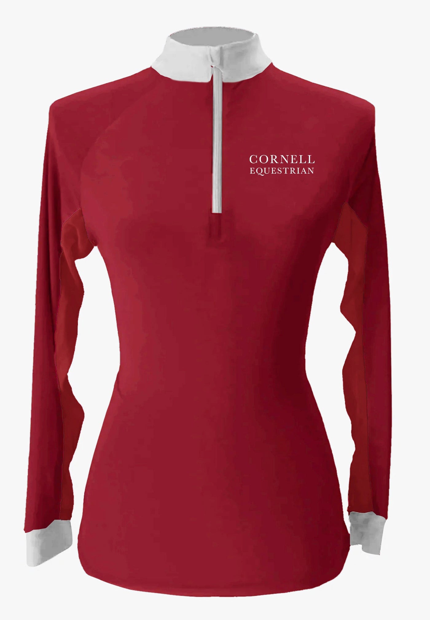 Cornell Equestrian Custom Sun Shirt, Adult sizes - Red